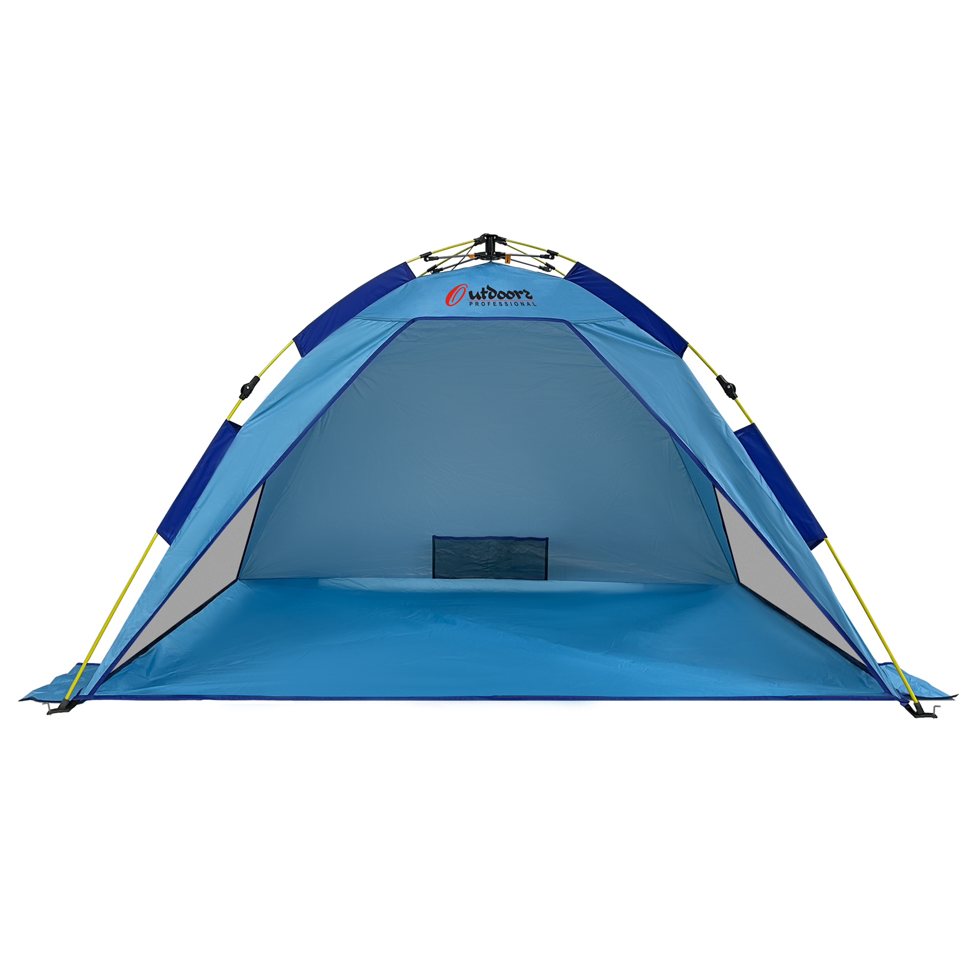 Outdoors Professional, Beach Cool Pop-up Sun Shelter, Blue, Model# 9007BLU